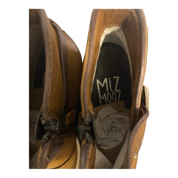 Miz Mooz Karima Leather Brown Western Ankle Buckle Boot Bootie EU 40 NIB - Picture 7 of 13